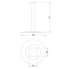 MILADESIGN közp.aszt.láb ST806 fekete