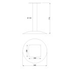 MILADESIGN közp.aszt.láb ST843 fekete