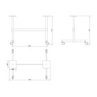 MILADESIGN lábazat mobil ST847M ezüst