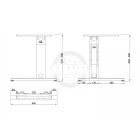 MILADESIGN lábazat állíth.szé. G3 ST223R fekete