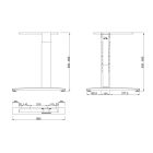 MILADESIGN lábazat állíth.szé. G3 ST227R fekete