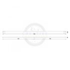 MILADESIGN asztalkeret profil G5 ST541-136 fehér