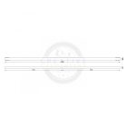 MILADESIGN asztalkeret profil G5 ST541-146 fehér