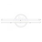 MILADESIGN asztalkeret profil G5 ST541-166 fehér