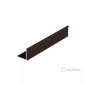 SEVROLL  03462 szögletvas K2 1,7m fekete szálcsiszolt