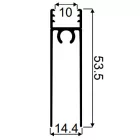SEVROLL 03583 alsó fedőszalag Simple/Blue 3m (10mm-es laminált anyaghoz) olíva