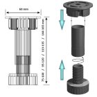 StrongLegs állítható bútorláb AP001, 80Rmm