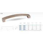 TULIP Fogantyú Luca 224 nemesacél imitáció + csavar