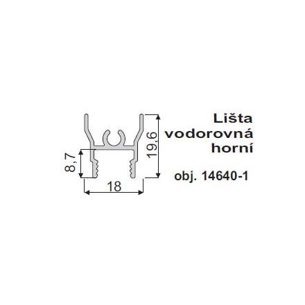 IC-felső vezető profil 10mm 2m ezüst