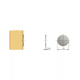 IF besüllyeszthető mágnes K-Lock 10x27mm szürke