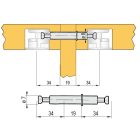 Rúd excenterhez dupla TE12 átmérő 7mm