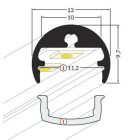 StrongLumio LED profil Pen8, eloxált alumínium, 2m