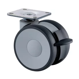 TENTE Kerék Linea 65 mm fékkel 70 kg, sötétszürke