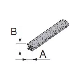 S-porfogó kefe magas 6,7x12mm szürke