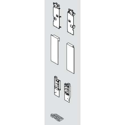 BLUM ZI7.3CS0 front rögzítő Legrabox C szürke