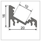 StrongLumio LED profil Corner 10 eloxált alu 3000mm