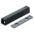 Blum 956A1201 TipOn egyenes adapter,76mm,fekete