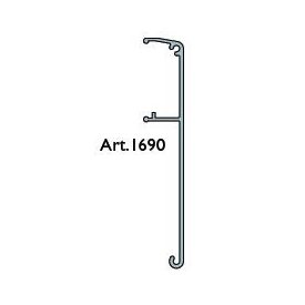 TERNO takaró profil eloxált ezüst  1690/AS 6m