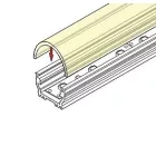 StrongLumio takaróprofil  Uni/Arc LED profilhoz félkör tejfehér 2m