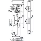 HOBES 01-15C zár 90/60 BB cink fehér
