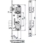 HOBES 02-04 zár 90/60 PZ cink fehér