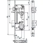 HOBES 02-06 zár 90/60 PZ cink fehér