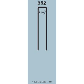 Tűzőkapocs 352/20mm típus 92 (H) ZN, 5200 db