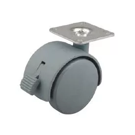 StrongCastors Kerék 40 mm, szürke, lemez, fék