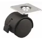 StrongCastors Kerék 30 mm lemez fék fekete