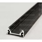 StrongLumio LED profil Surface 10 fekete alu 3000mm