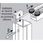 SEVROLL 20298  Pax végzáró profilhoz (4 db) ezüst
