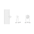 IF ütközés csillapító ajtókhoz ragasztható 12,5x12,5x5,8mm (40db)