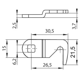 LEHMANN retesz (riegel) 2-027 (448270027)