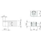 IF Flipper polctartó 14mm transzparens (100db)