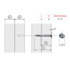 IF csavar Flat 4x31/20 díszes lapos fejjel,részleges menet.