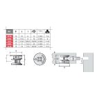 Excentrikus EC16 átmérő 15 mm