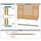 StrongLine Linio szerelvénykészlet 3 szárnyhoz 40 kg-os csillapítással