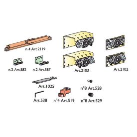   TERNO Star 22 vasalat szett 22mm 2 ajtószárny csillapítással 80kg