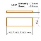 StrongLumio takaróprofil  Slim/Smart10 LED profilhoz átlátszó 3m