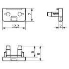 StrongLumio végzázó LED profilhoz Slim fehér (pár)