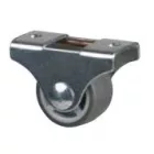 StrongCastors Kerék 25 mm, szürke, rögzített, puha futófelület