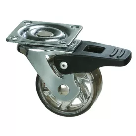   StrongCastors Kerék TOP, 50 mm, transzparens sötét, fékkel