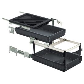 HETTICH 46737 konténer szett 392/730 mm fekete SiSy