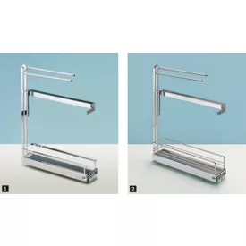   HETTICH 9207580 front kihuzású Arena Style 90° fiók, króm