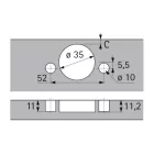 HETTICH 9090107 Intermat 9930 W50 65° TH58