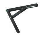 Összecsukható konzol 300 mm fekete