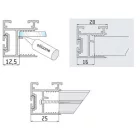 S-profil S10 ezüst elox 2,7m