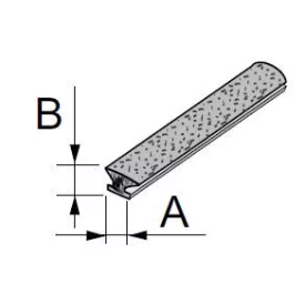   SEVROLL 20287-SV támfalas kefe becsúsztatható 4,8x4mm fehér
