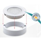 LED spotlámpa Oval fehér meleg fehér