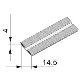   SEVROLL 20288-SV támfalas kefe becsúsztatható 14x4mm fehér